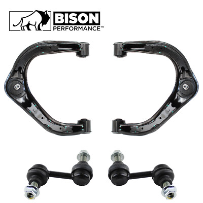 Bison Performance 4pc Set Front Control Arm Sway Bar Link Kit For QX56 Titan