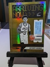 KEYONTE GEORGE 2023-24 Panini NBA Hoops ARRIVING NOW GOLD FOIL SP Insert #6 Jazz