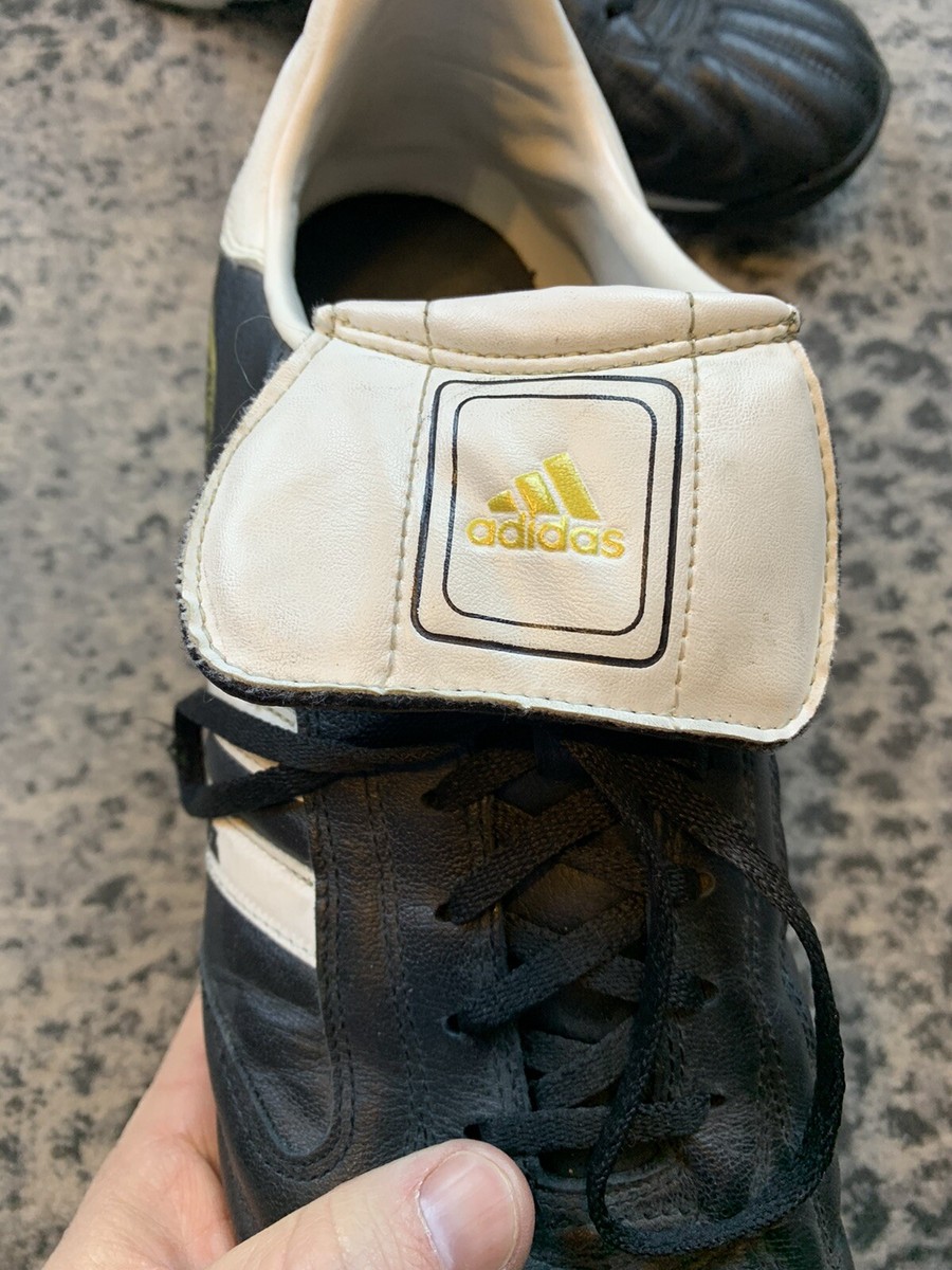 adidas Telstar Black White Athletic Indoor Soccer Shoes 462511 Men\'s Size 7.5 Vintage Adidas Telstar Turf Soccer Shoes Black Leather Men main image 4