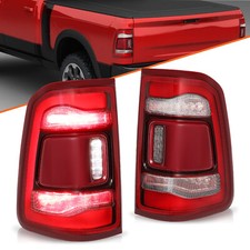 For 2019-2024 Ram 1500 LED Chrome Trim W/o Blind Spot Tail Lamp LED Tail Light