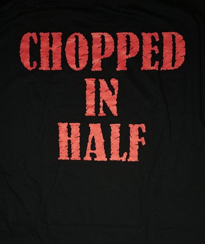 OBITUARY cd lgo CHOPPED IN HALF Official LONG SLEEVE SHIRT 2X New pile of skulls - Picture 3 of 4
