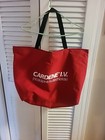 Pharmaceutical Rep Advertising Cardene IV Red Canvas Tote Bag Zipper — photo 6