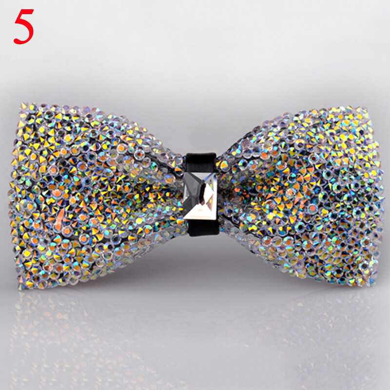 Men Glitter Crystal Rhinestone Bow Ties Necktie Wedding Banquet Party Formal eBay