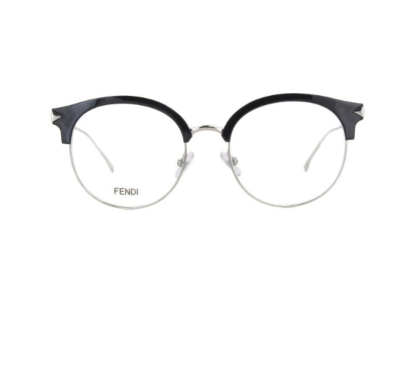 FENDI ラウントフレムメカネ FF0165 RMG Fendi Eyeglasses FF0165 RMG18 51mm Black Palladium Eyewear