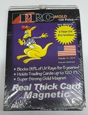 Pro-Mold Magnetic One-Touch Trading Card Holder 120pt Xtra Thick Jerseys Patches