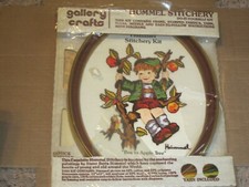 Vintage Hummel Stitchery Kit 9  x12  "BOY IN APPLE TREE" Sealed  8037 Unopened