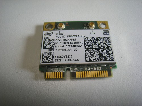 Lenovo THINKPAD T410 T510 6200AGN DUAL BAND 2.4/5Ghz WiFi WLAN CARD 60Y3231 - Afbeelding 1 van 1