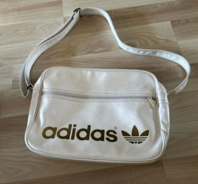 Adidas Originals Unisex Messenger Bag White Gold Logo
