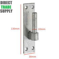 Pair Of Heavy Duty Hook on Plates Galvanised Gate Pin Hinge Bracket Hanger