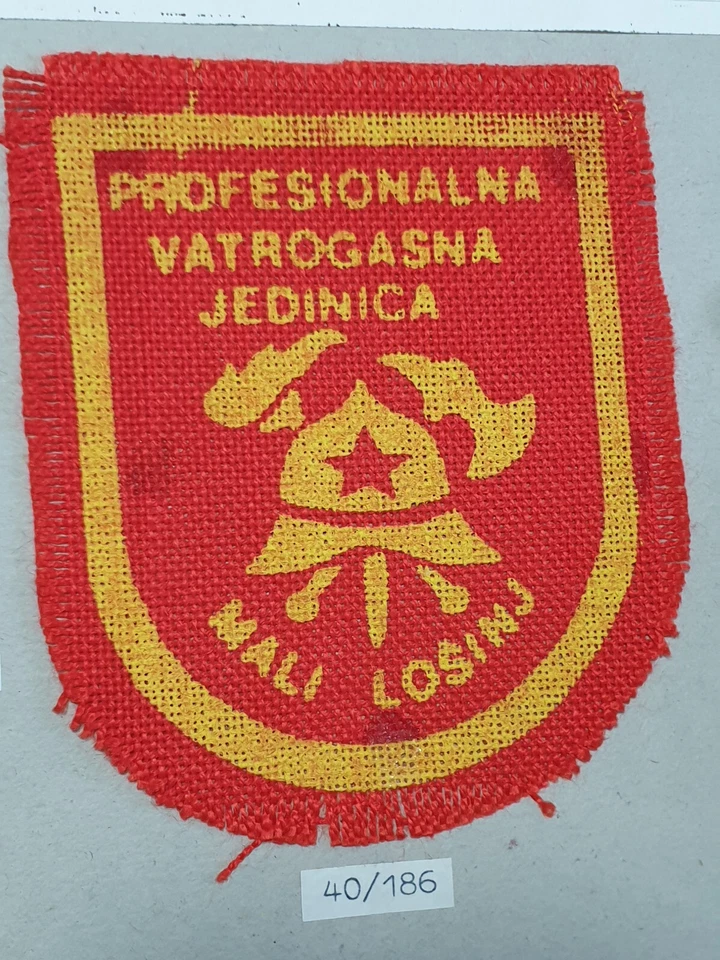 EX Jugoslawien Feuerwehr Fire Brigade Patch Mützenabzeichen Mali Losinj Badge - Bild 3 von 4