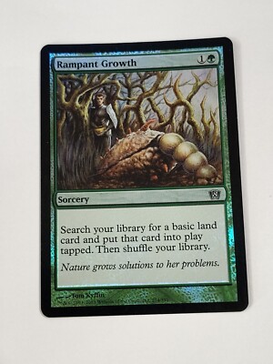 mtg cards like rampant growth <> Life Then shuffle your library. Rampant Growth by the numbers