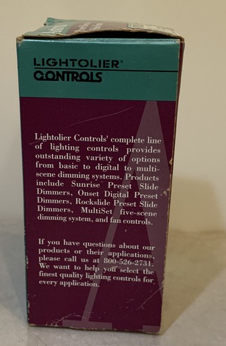 Lightolier AP300QE Astral Preset Slider and Dimmer WHITE NEW - Picture 2 of 4