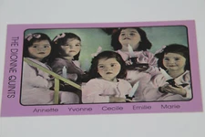 Vintage 1938 Dionne Quintuplets Candles post card Quints Canada