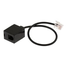 RJ9 Female to RJ9 Plug Phone Adapter Converter Splitter Converter