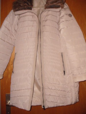 Steppmantel mit Kunstfellkragen Gr.42  NEU