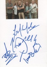 Uriah Heep Autogramme signed 10x15 cm Karteikarte mit Magazinbild 