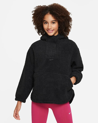 Nike High-Pile Fleece Big Kids' (Girls') Therma-FIT Training Jacket - Sz S