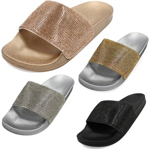 womens rhinestone slides