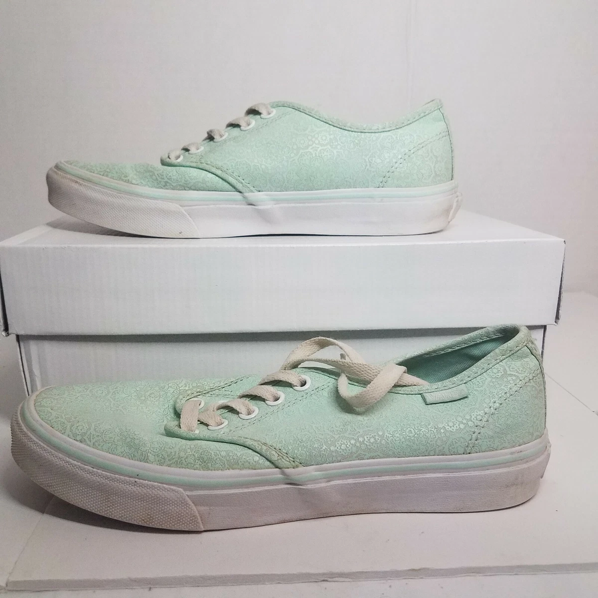 Mint green top vans womens