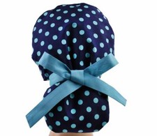 Scrub hat, scrub cap ponytail, surgical scrub hats, surgery caps, polka dot