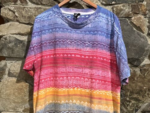 Vintage 80s Tee Shirt Abstract Single Stitch Art Tee World Beat Herren XL. RAR - Bild 2 von 17