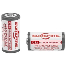 Surefire LFP123 Battery Rechargeable 2/Pack White SFLFP123