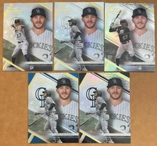 2021 Topps Gold Label Baseball Trevor Story #67 Base Class 123 Blue Black Lot 5