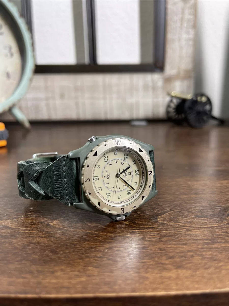 Timex clearance genuine leather