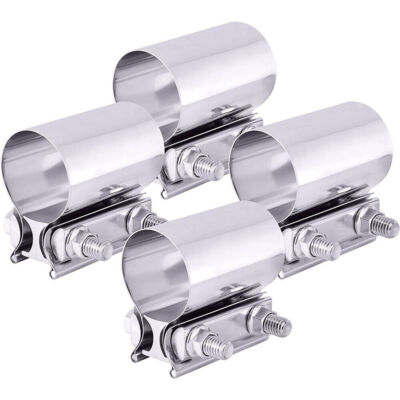 4'' Inch T304 Stainless Steel Butt Joint Band Exhaust Clamp