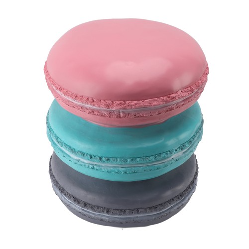 Macaron Biscuit Resin Foot Stool With Compact Design Ergonomic Multifunctional - Picture 6 of 22