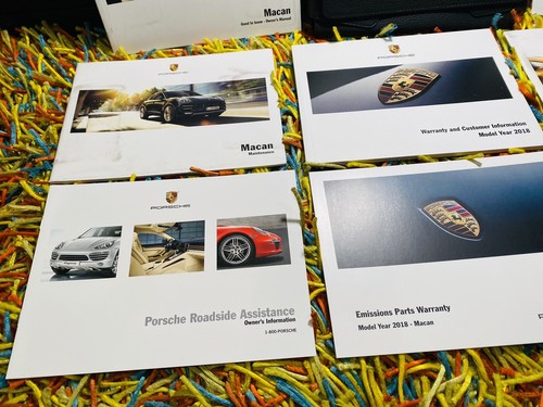 NEW⭕️ 2018 PORSCHE MACAN OWNERS MANUAL +NAVI PCM INFO S GTS TURBO +Unused SRVICE - Picture 2 of 12