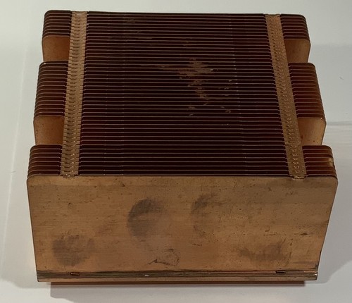Vintage Large Solid Copper Heat Sink 90x79x53 MM, 1Lb - 14Oz - Used - Picture 2 of 8