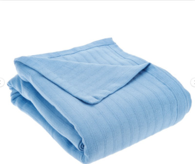 Northern Nights, 100% Micro Cotton Blanket, Twin size 66'' x 90'', Chambray Blue