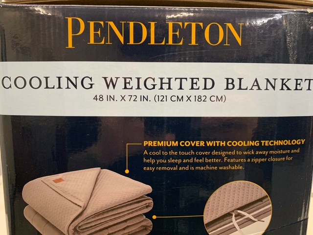 Pendleton Cooling Weighted Blanket 48x72 Inch 15 Lbs Gray for sale