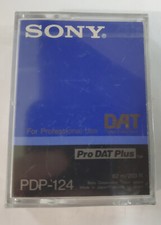 Sony PDP-124 DAT Tape. Digital Audio Tape for Professional Use. Made in Japan
