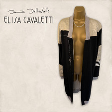 Elisa Cavaletti By Daniela Dallavalle Womens Long Black Winter Jacket Uk 12