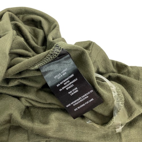 Affliction Kleid Damen Größe S oliv gesammelt Tropfen Schulter schwarz Premium $ 88 - Bild 7 von 10