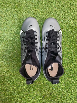Nike Vapor Edge Pro 360 2 Football Cleats Metallic Grey DA5456-002 Mens NEW Nike Vapor Edge Pro 360 2 Football Cleats Grey Black DA5456  main image 3