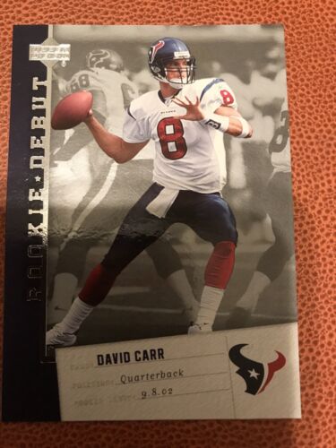 2006 Upper Deck Rookie Debut Holofoil  Texans Football Card #39 David Carr /325 - Picture 1 of 4