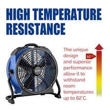 XPOWER X-48ATR Heavy-Duty Axial Flow Fan Digital Timer Powerful Air Circulation