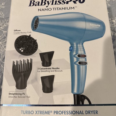 Babyliss Pro Nano Titanium Hair Dryer 1875W - Minimizes Frizz . Open Box