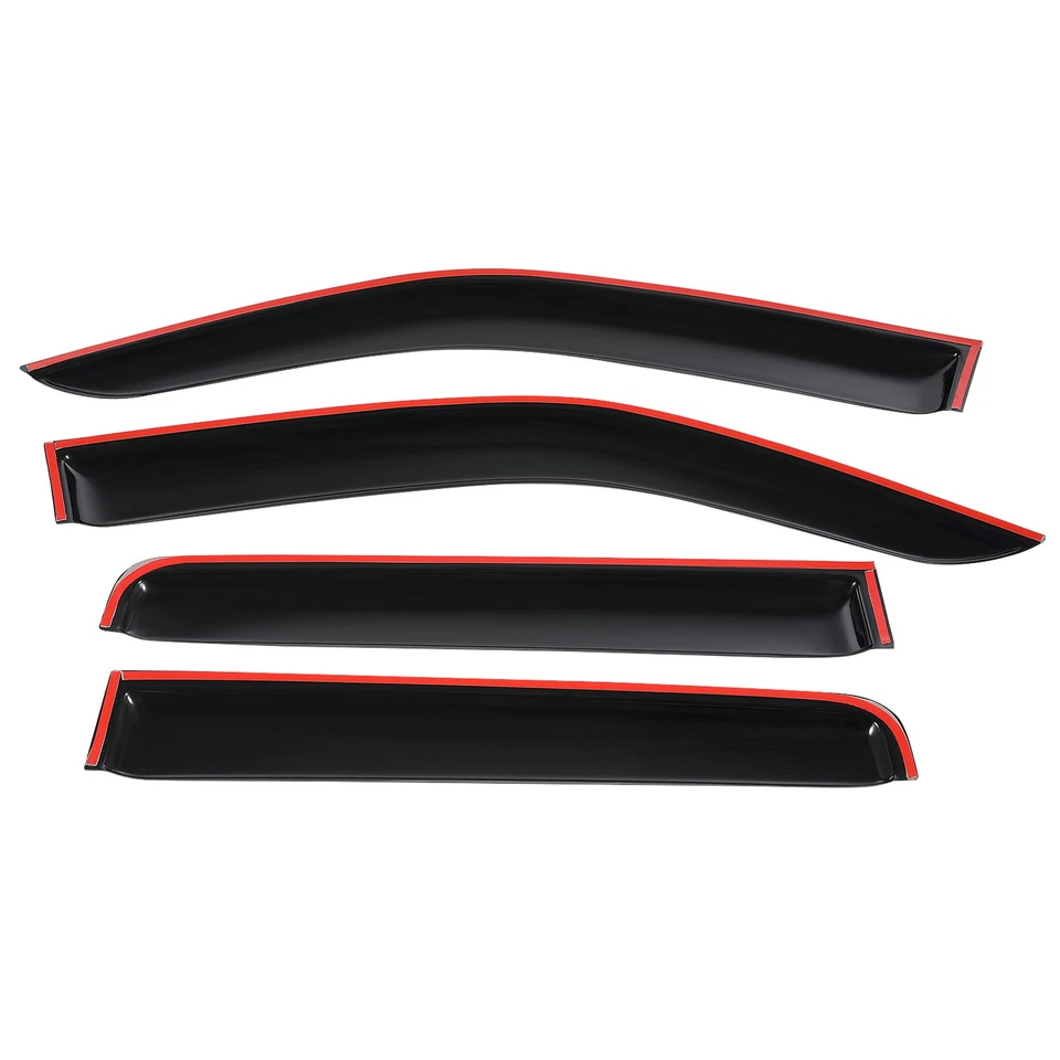 Parasoles de ventana originales Nissan Frontier doble cabina 2005-2021 protector solar de lluvia Foto 4 de 4