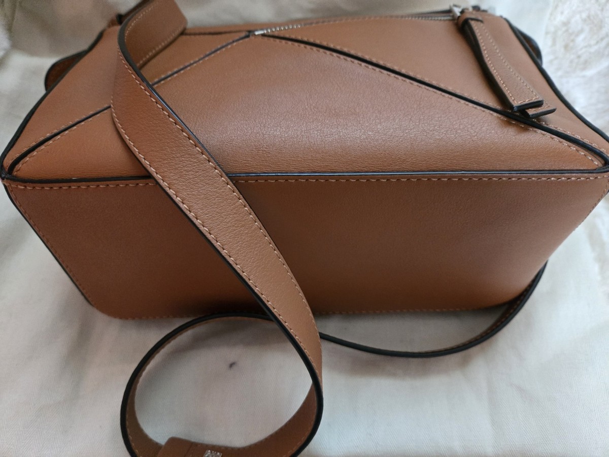 Loewe Spain Small Puzzle Satchel Top Handle Crossbody Strap