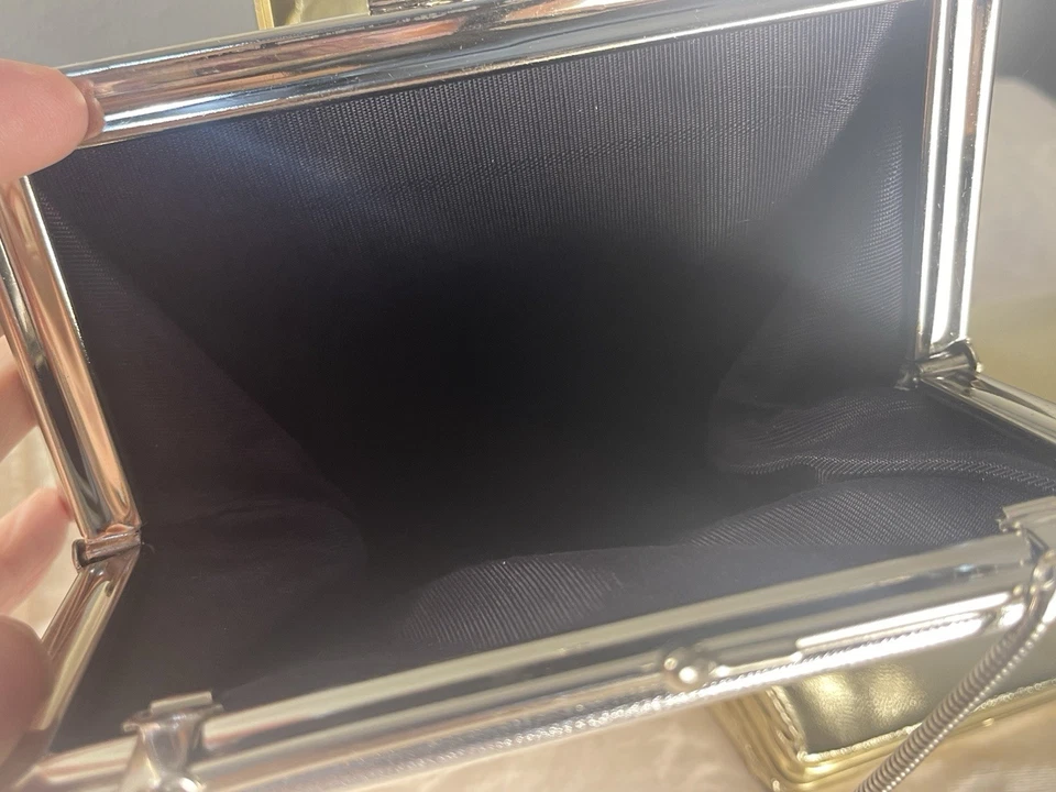 Lot of 3 - Vintage Women's Assorted Evening Bags Purses  Gold Silver Bling - Image 4 of 4