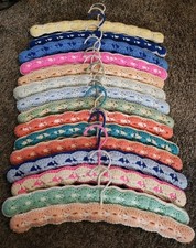 15 Handmade Crochet Hangers VARIOUS COLORS AND PATTERNS