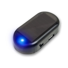 Car LED Solar Powered Fake Security Light Simulated Dummy Alarm Wireless Warning