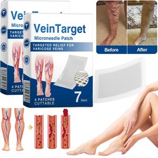 Vein Target Microneedle Patch Advanced Legs Varicose Veins Treatment x1-5 Box
