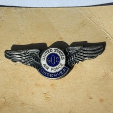 USAF Ground Observer Corps GOC Observer Wings Screwback United States Air Force