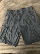 Iron Co. Men s Lightweight Stretch Blue Cargo Shorts Size 32 35 waist