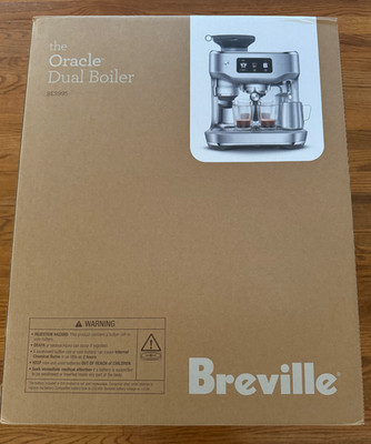 Breville The Oracle Dual Boiler Espresso Machine BES995 Brushed Stainless Steel